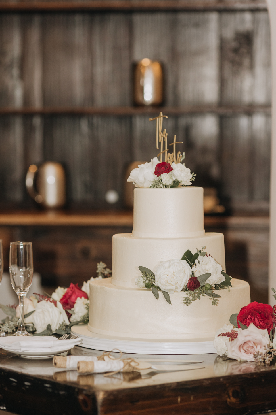 Wedding cake by Torrance Bakery