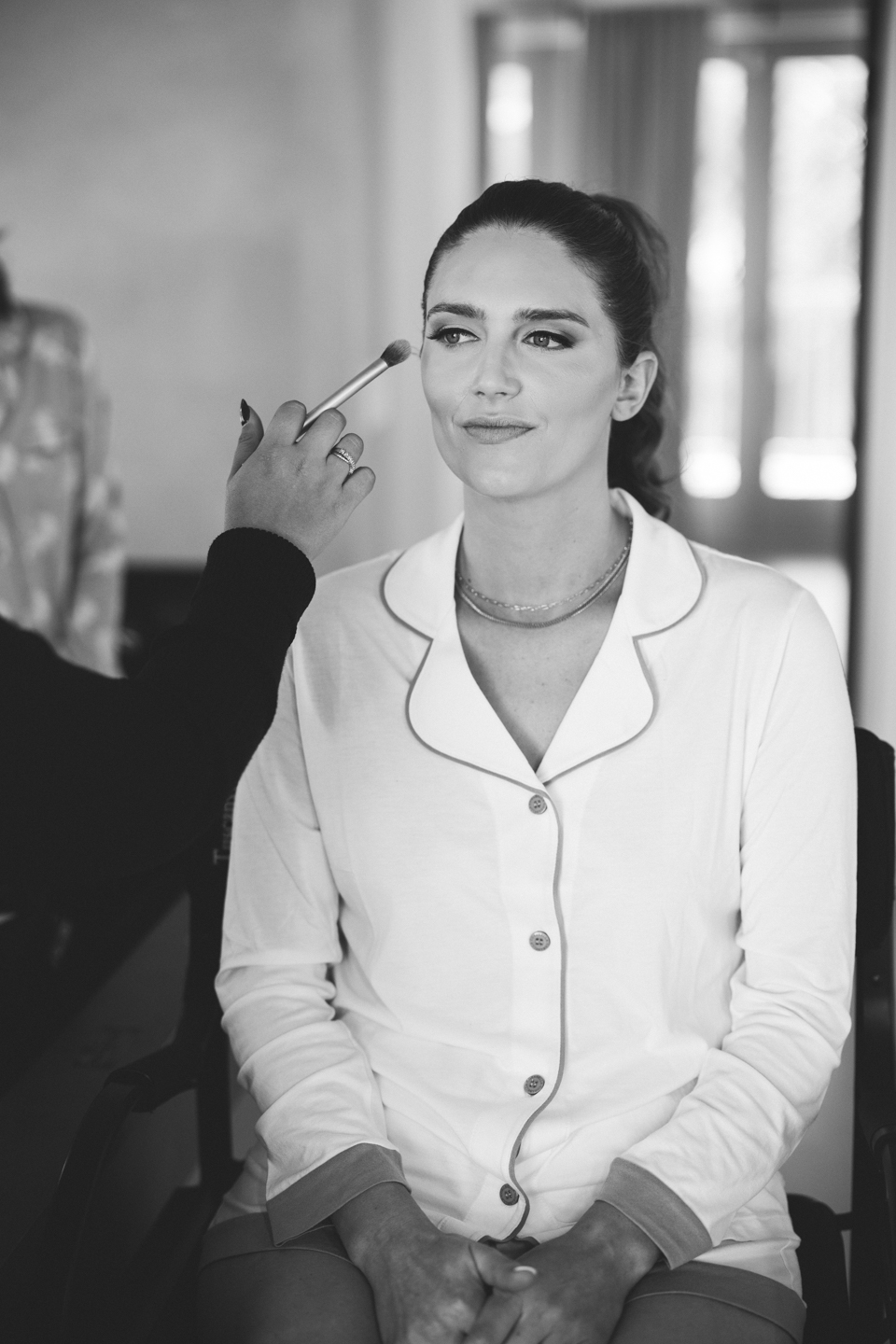 black and white wedding makeup