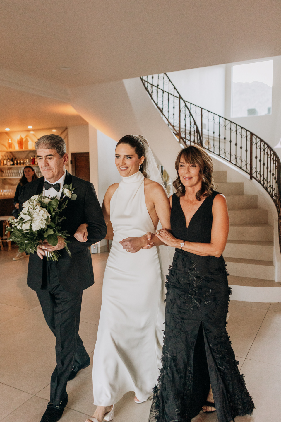 Bride down isle kempa villa