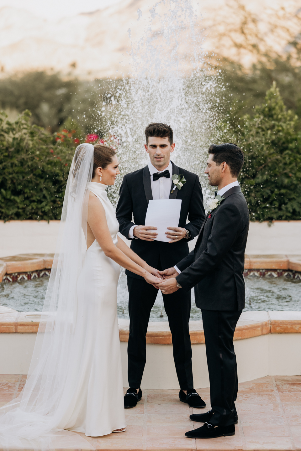 Kempa villa palm desert wedding ceremony