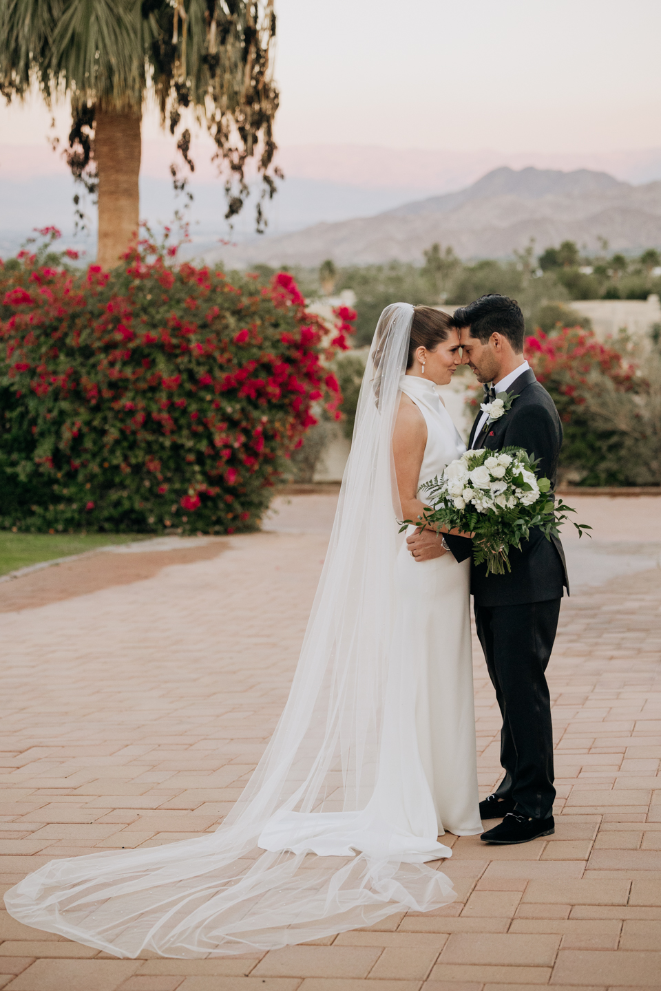 Modern palm springs wedding