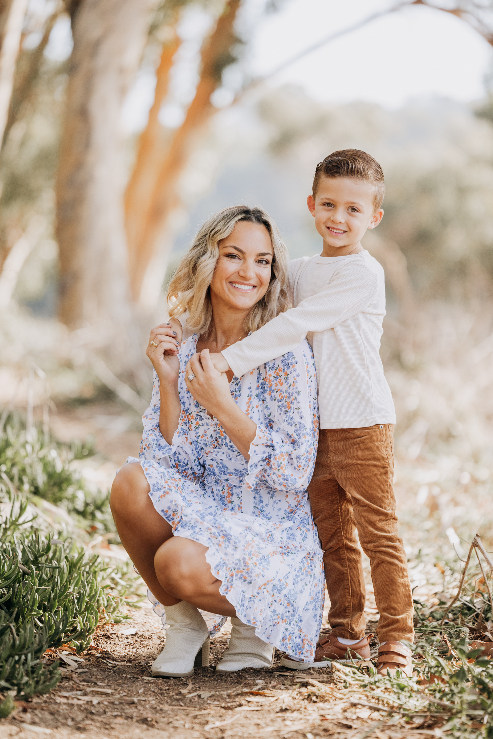 Mother son portraits