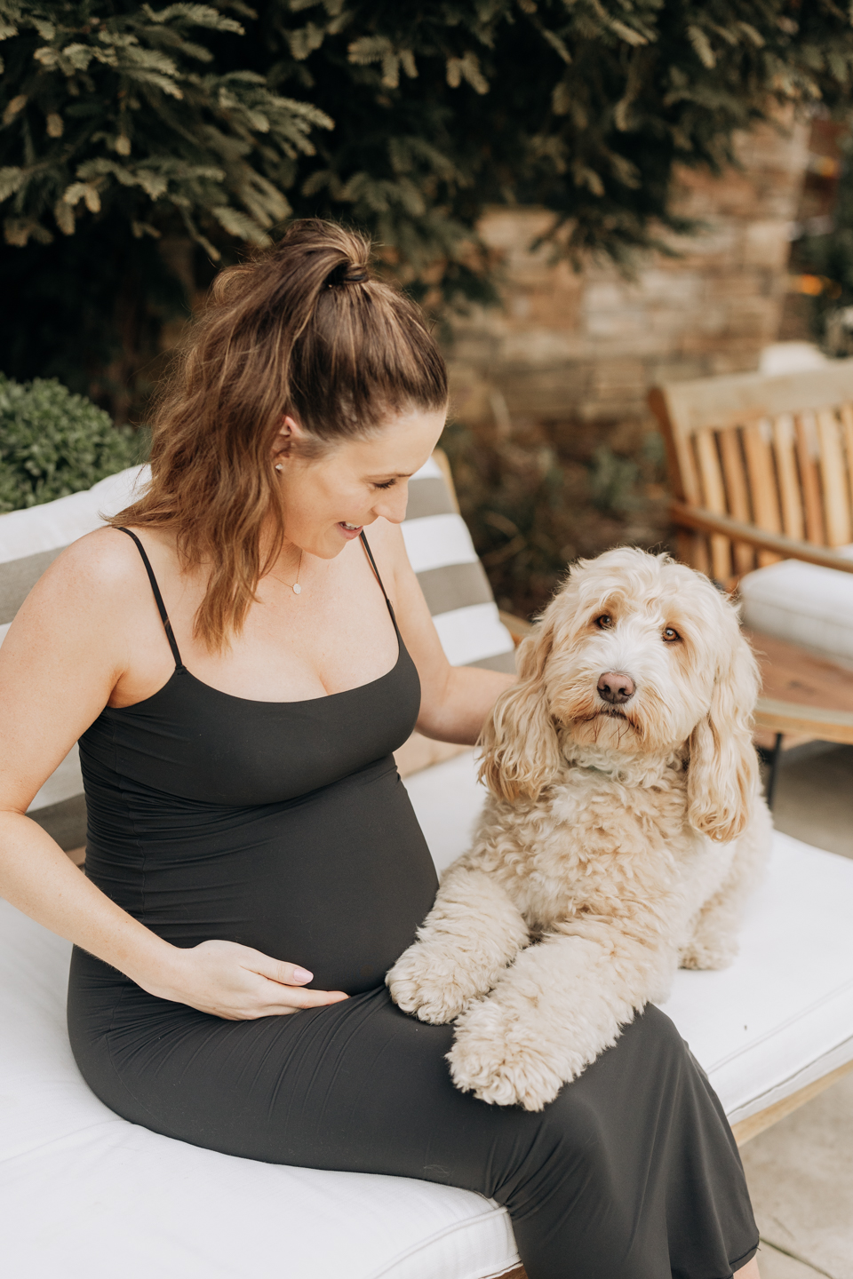 Maternity photos with dog