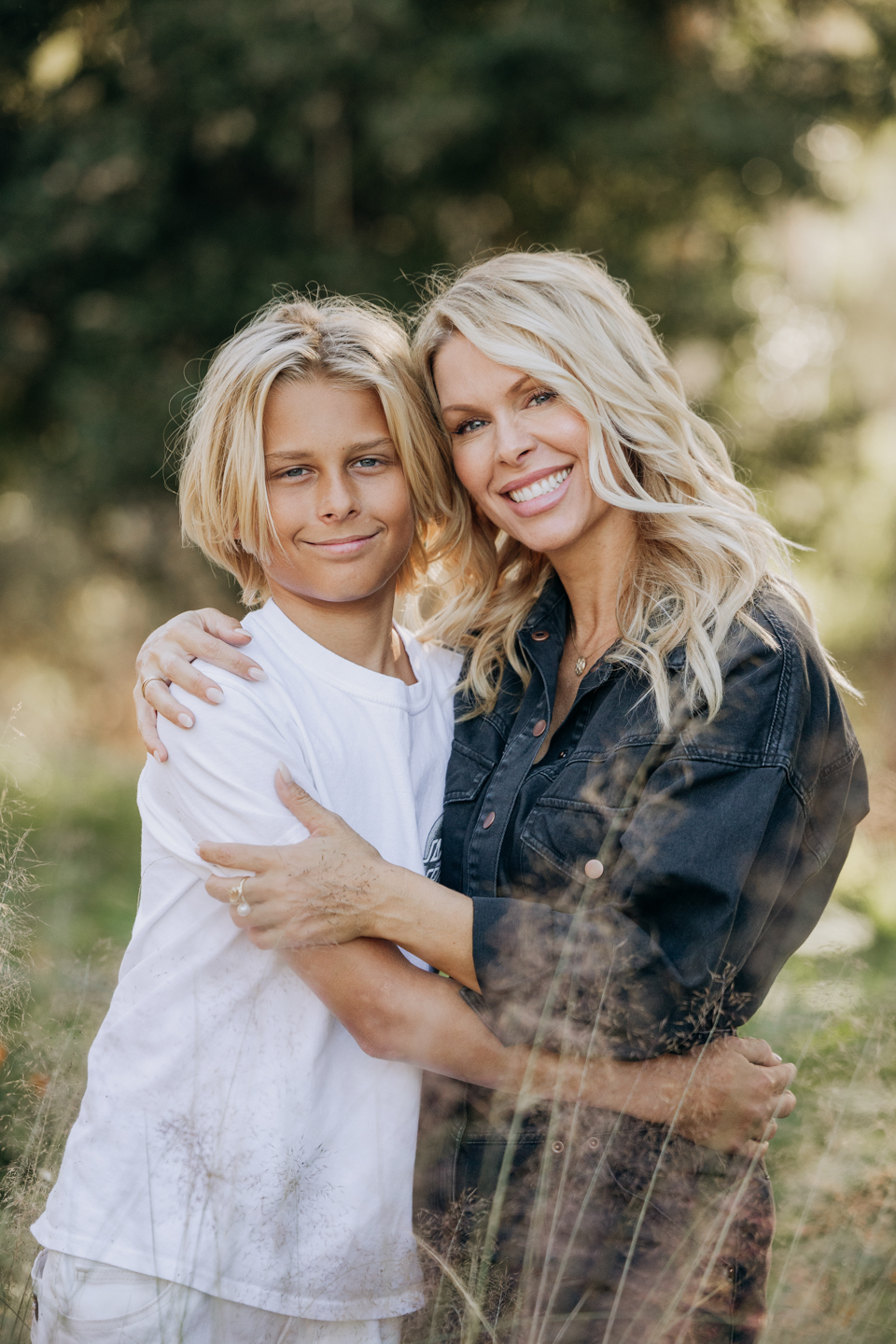 Mother son portraits