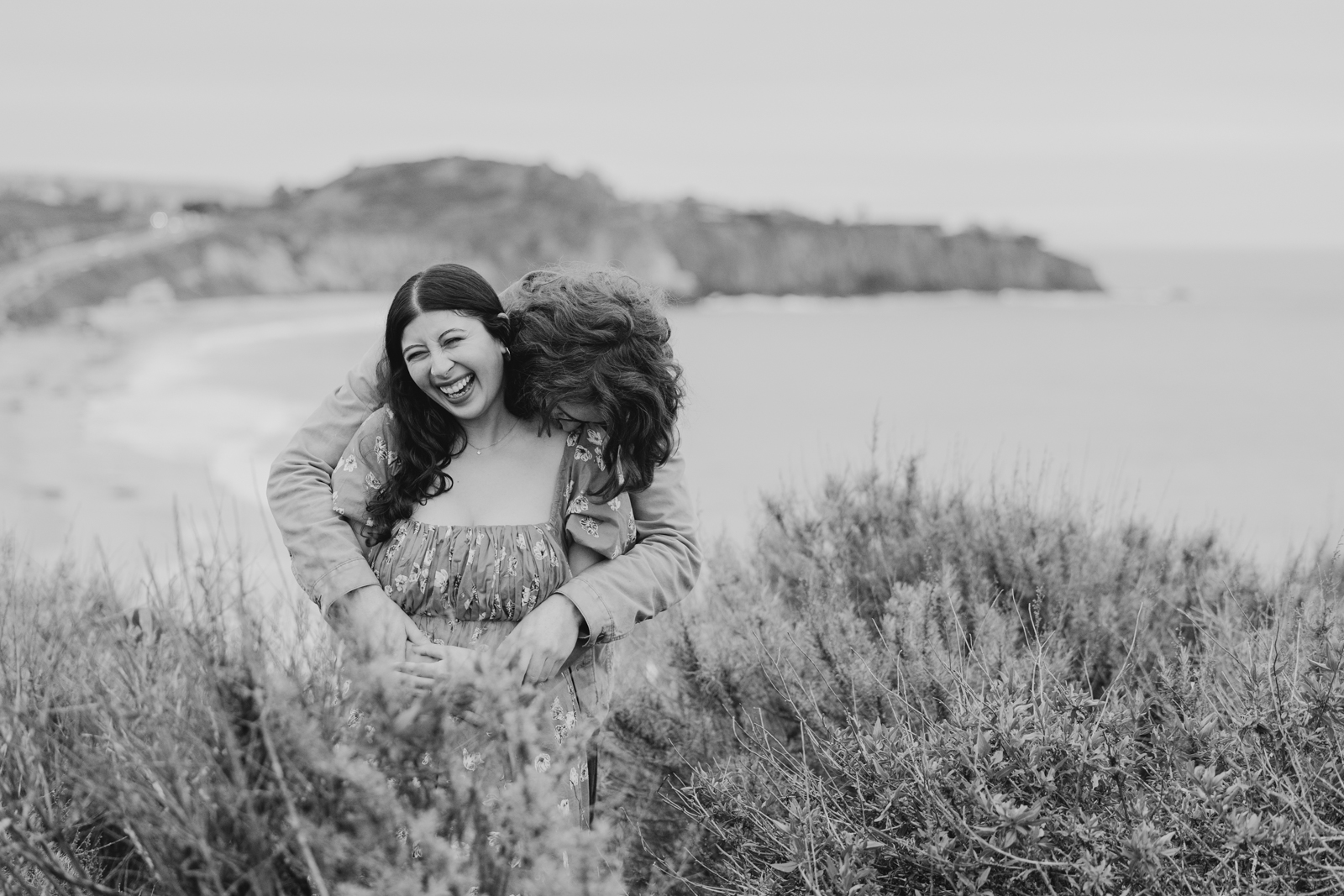 Engagement photos with a view