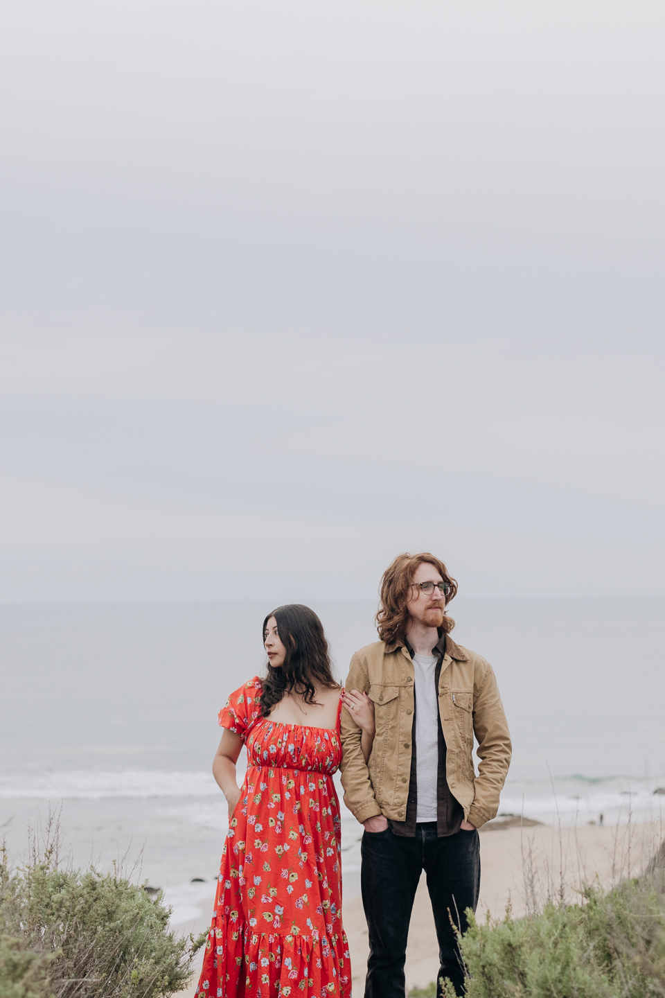 On the beach engagement