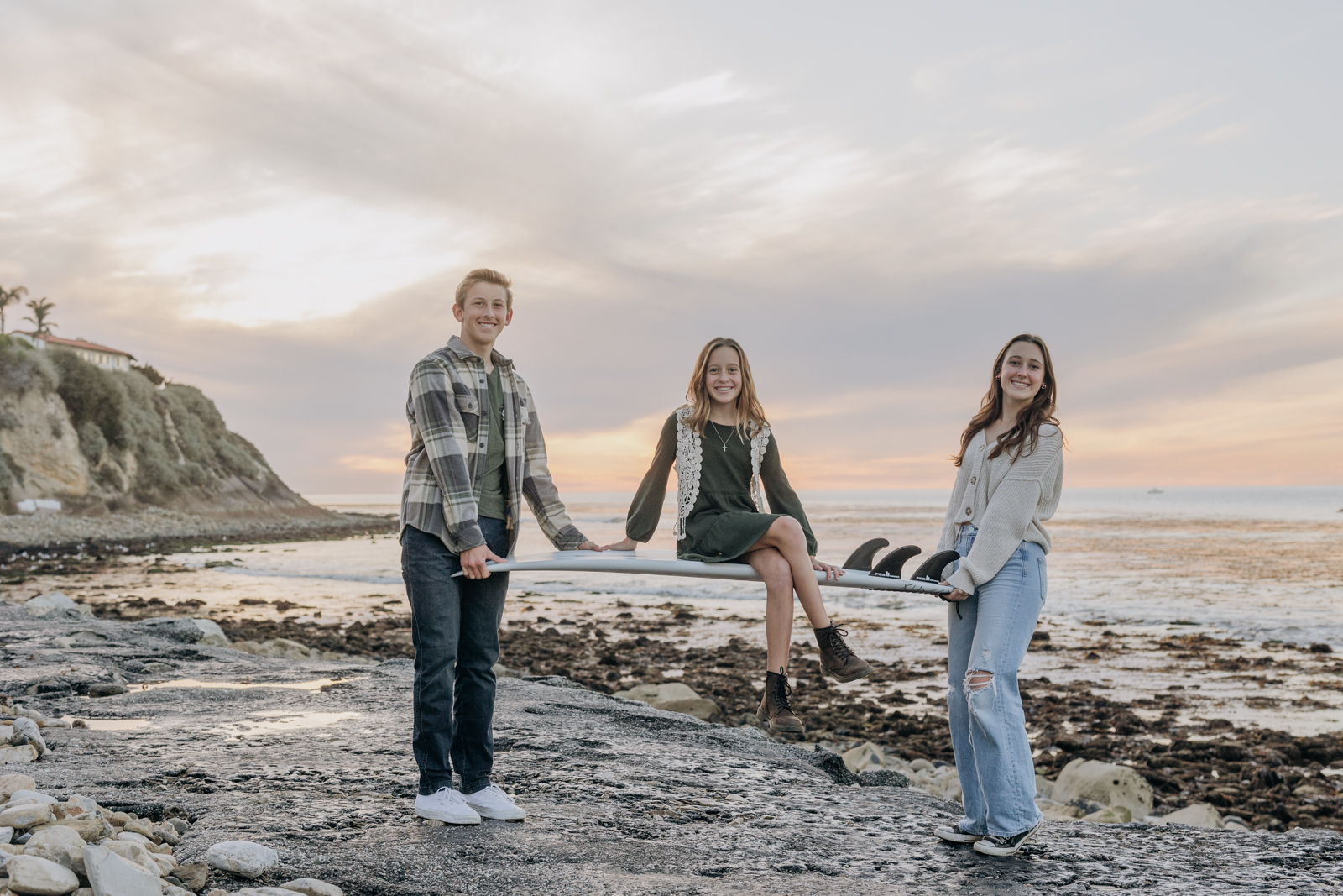 Fun family photos at the beach
