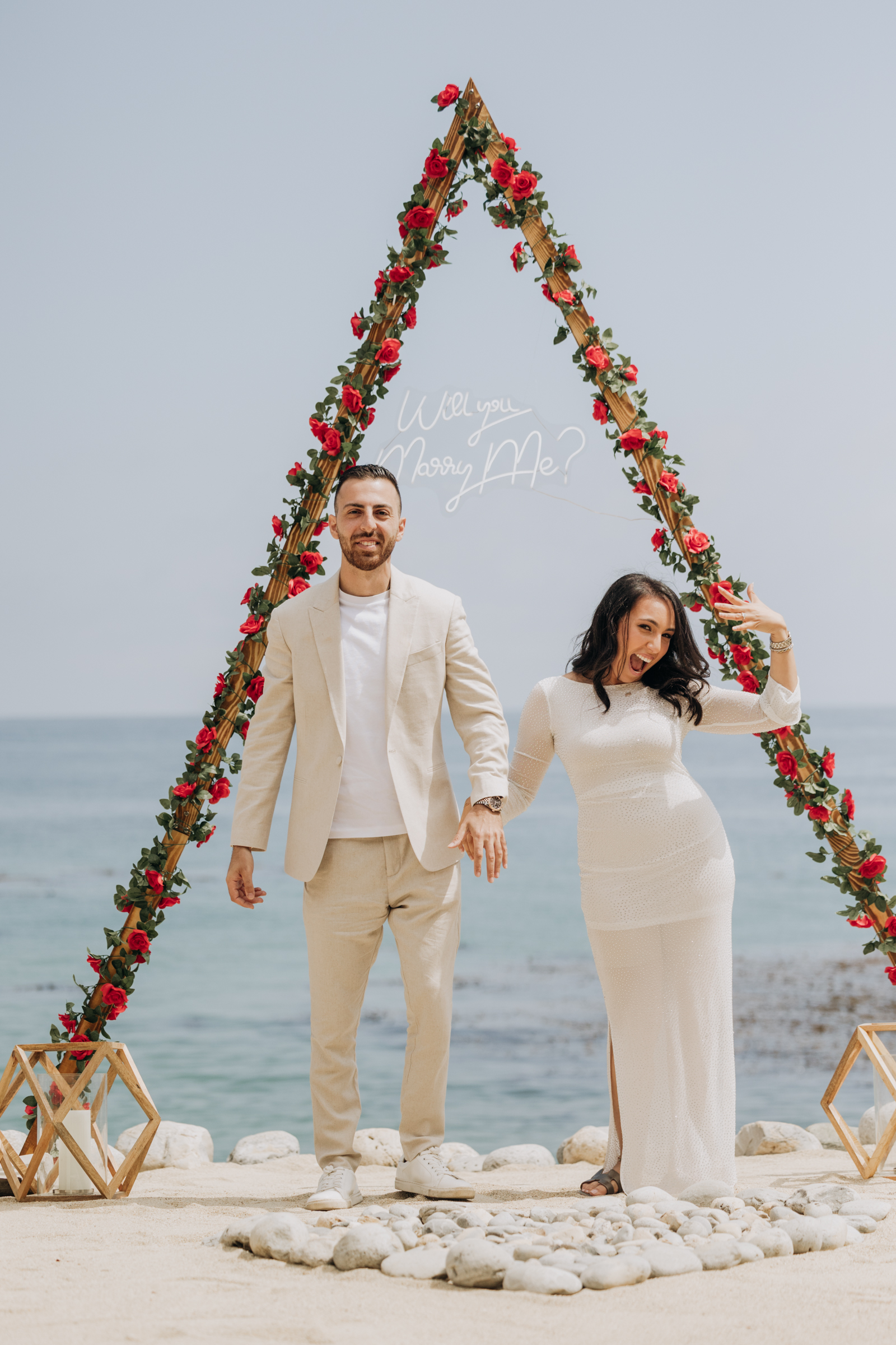 Perfect beach proposal