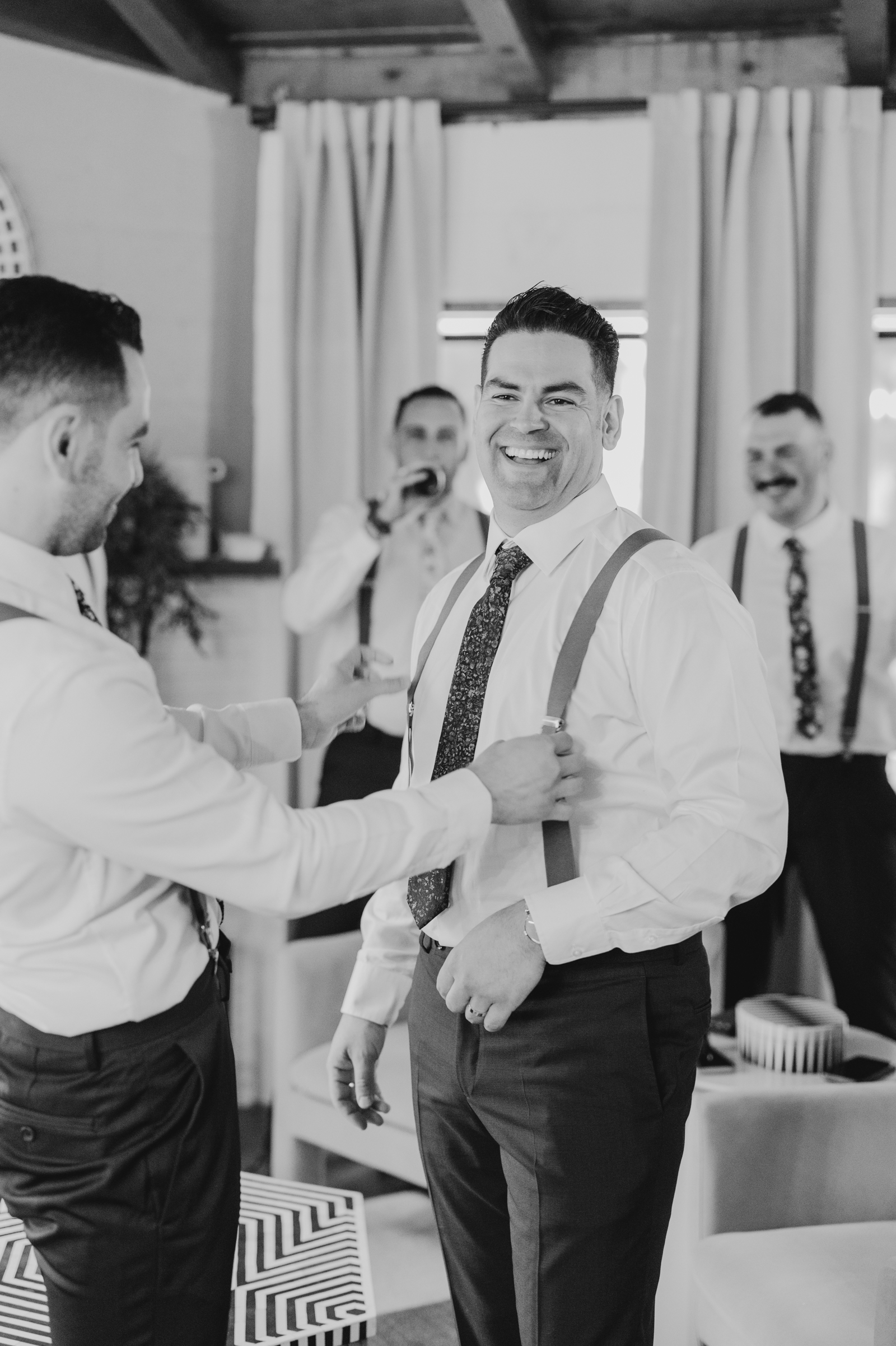 Groom getting ready photos