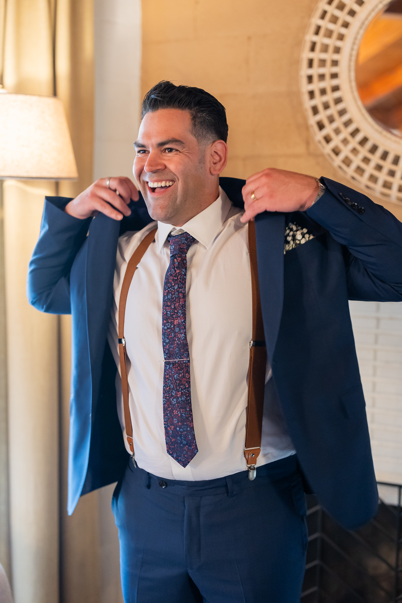 Groom getting ready photos