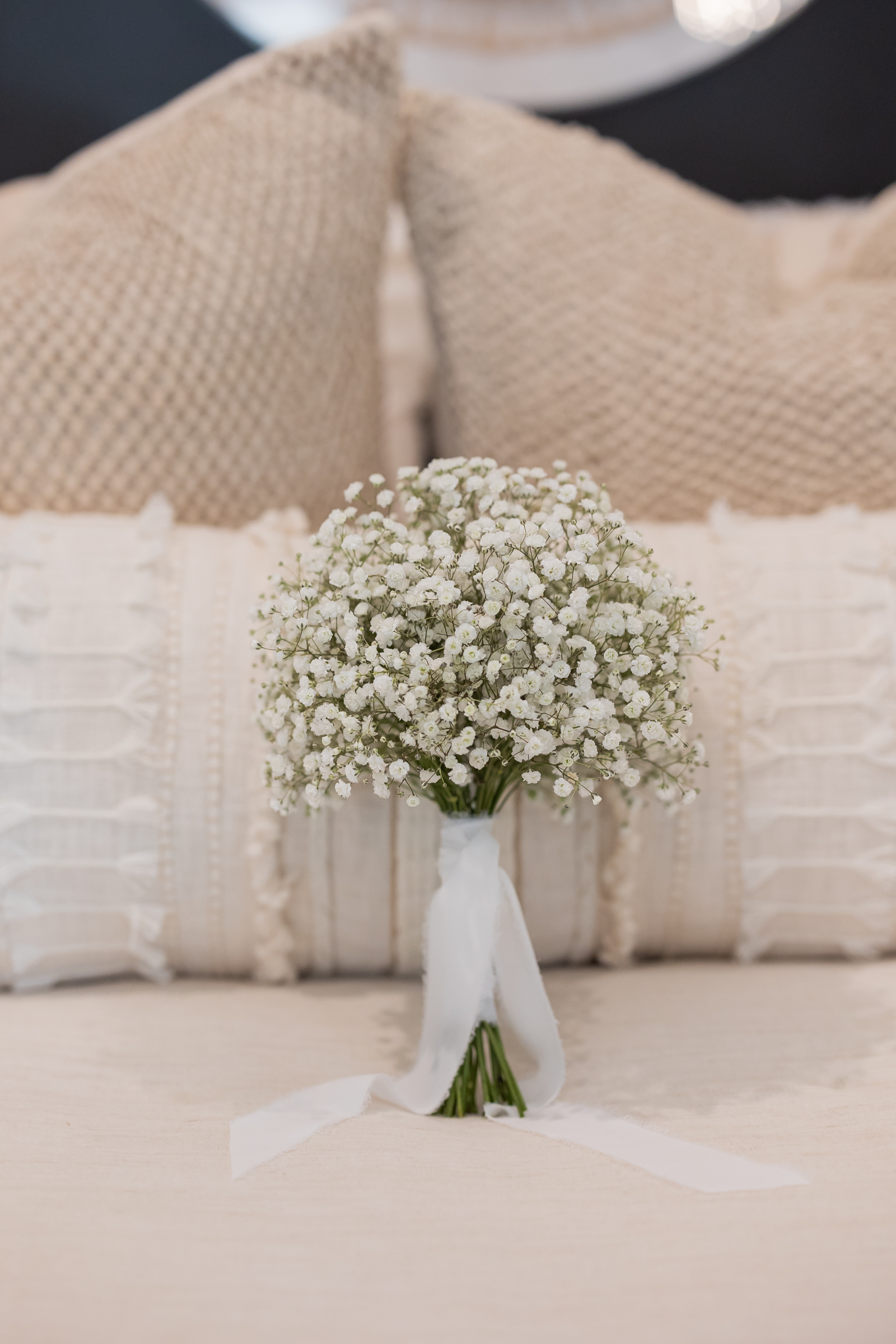 Babys Breath Wedding bouquet by Prism Floral Design
