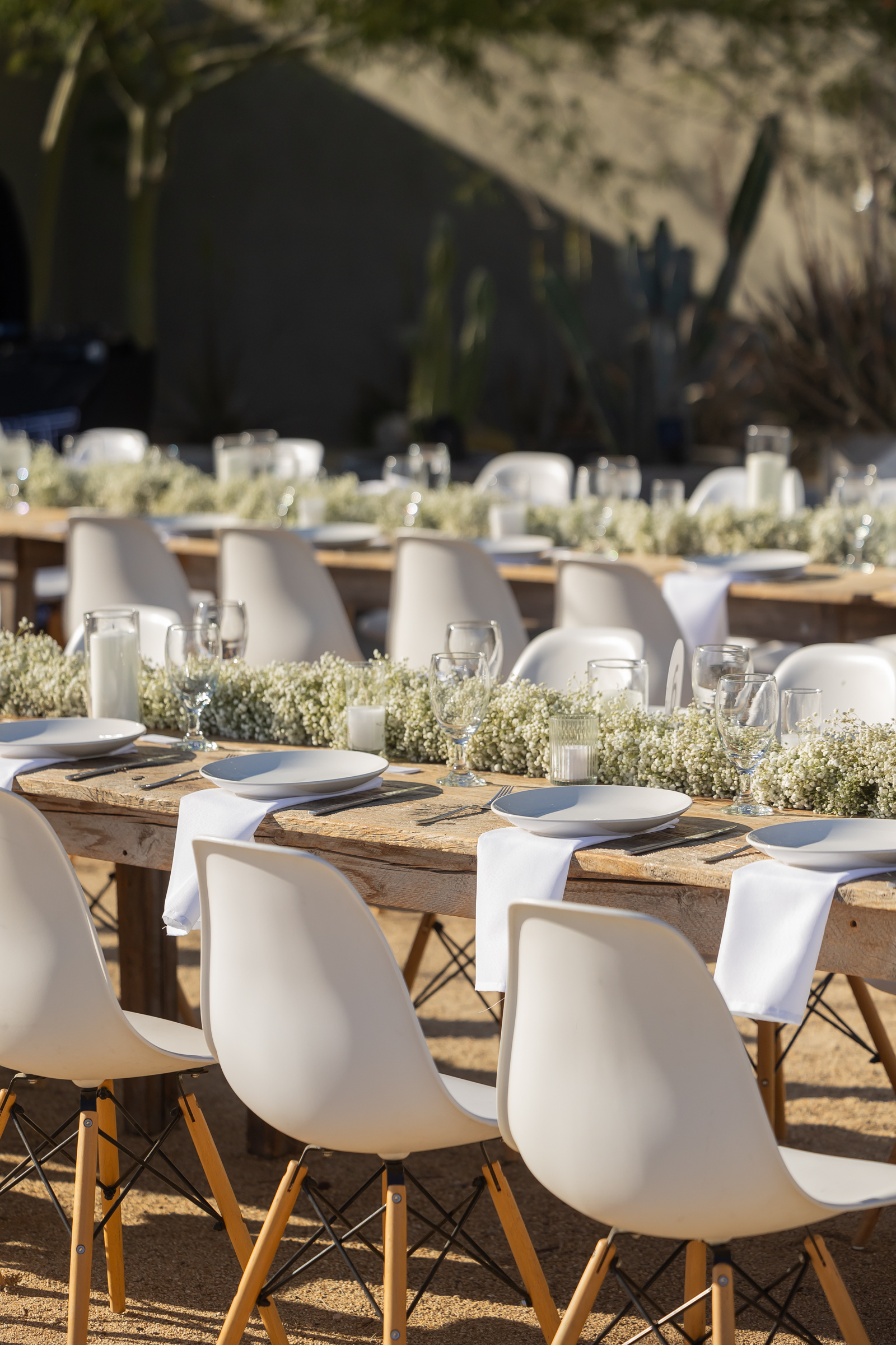 Tablescape for desert wedding