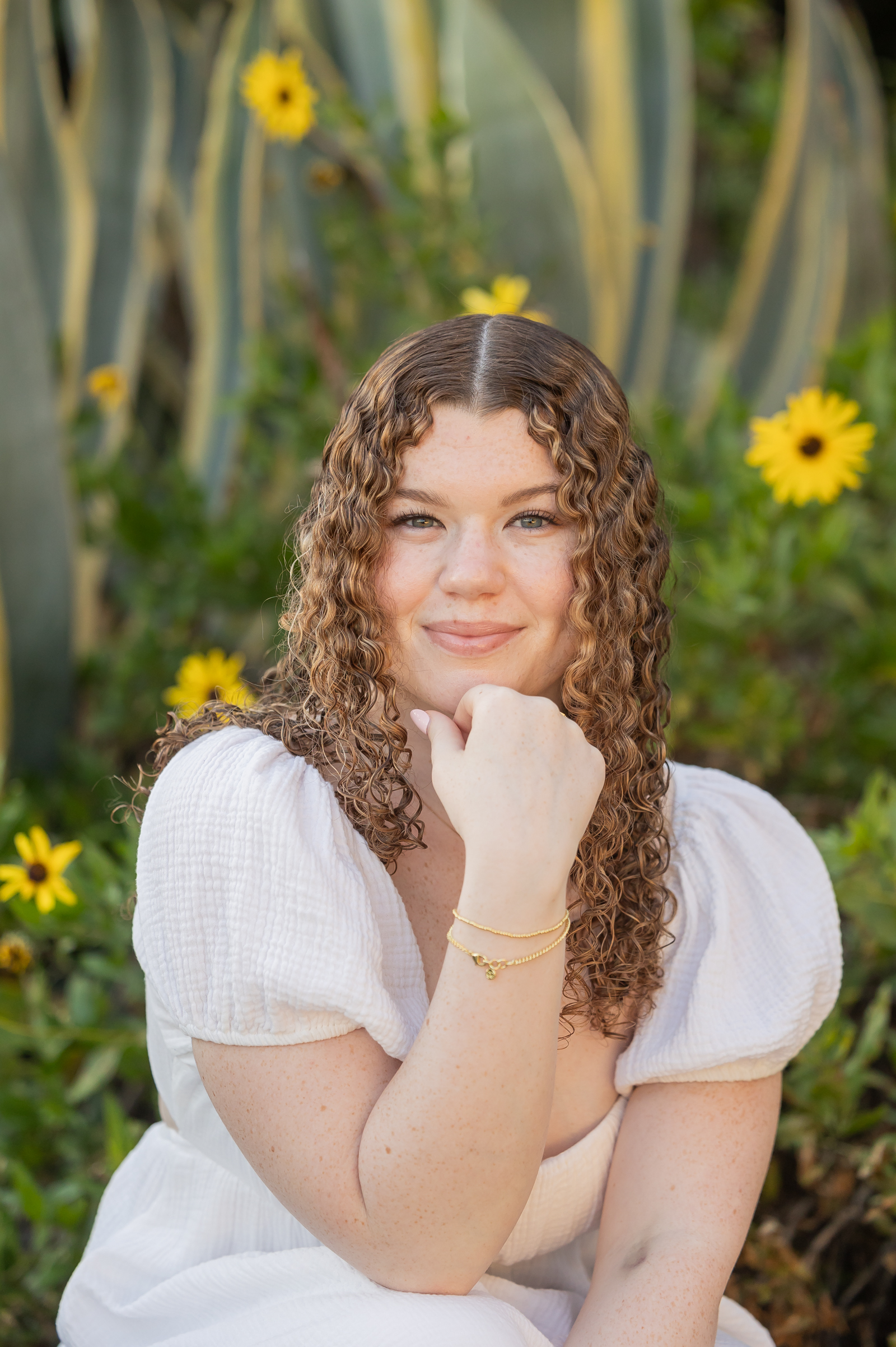 Floral senior photos